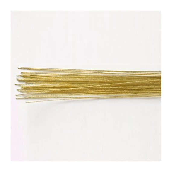 Metalizalt arany virág drót, 36 cm - 24 # - Culpitt