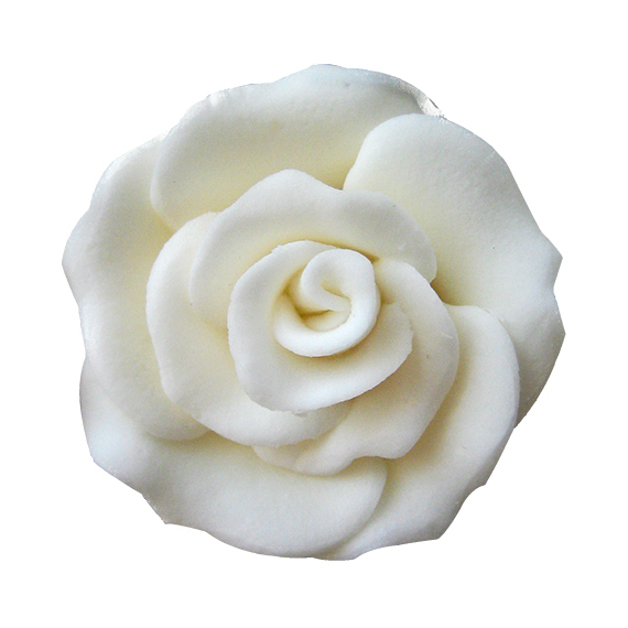 Kicsi fehér rózsa szett cukormasszából, 20 db. - Lumea