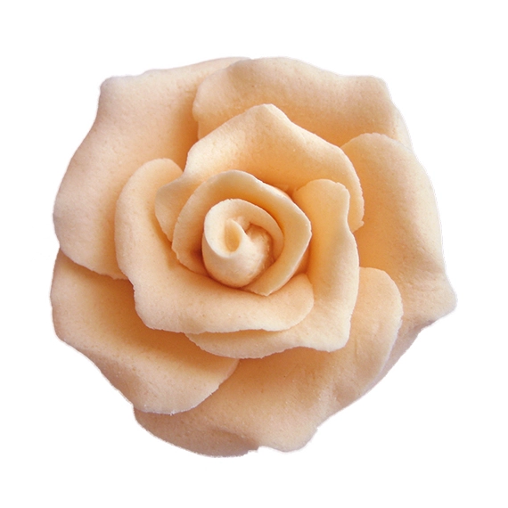 Kicsi barack színű rózsa cukormasszából, 42 db. - Lumea