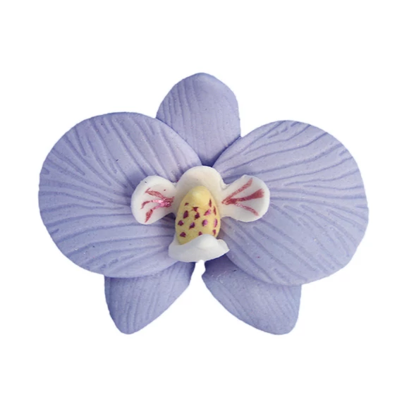 Lila lepkeorchidea szett cukormasszából, 16 db. - Lumea