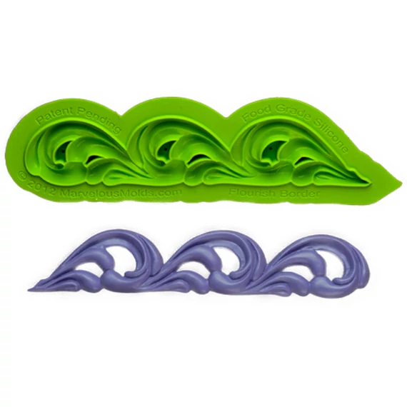Flourish Border szilikon forma - Marvelous Molds