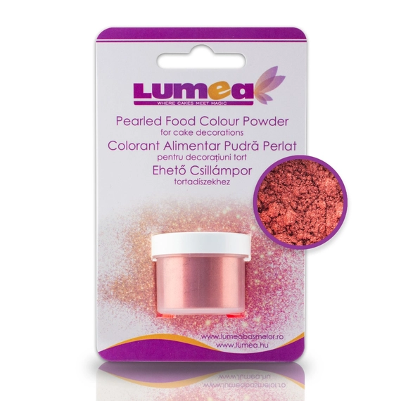 Por állagú, felületi ételszínezék gyöngyházfényű Cseresznye, 4g - Lumea Colors