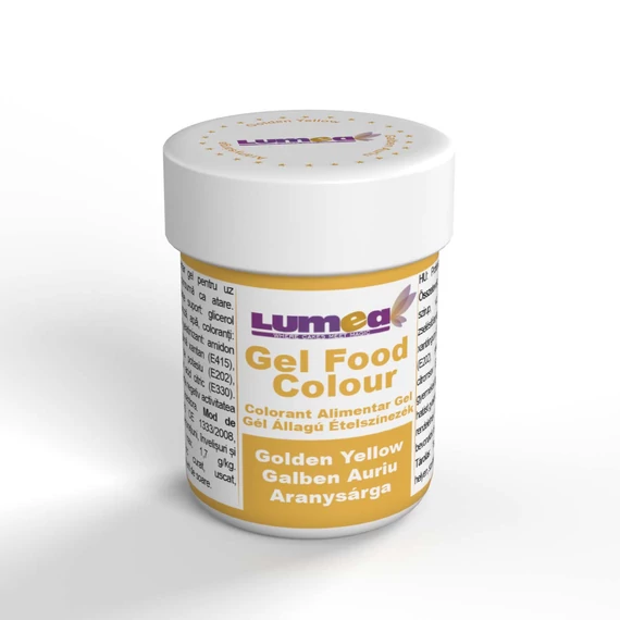 Aranysárga gél állagú ételszínezék, 30g - Lumea
