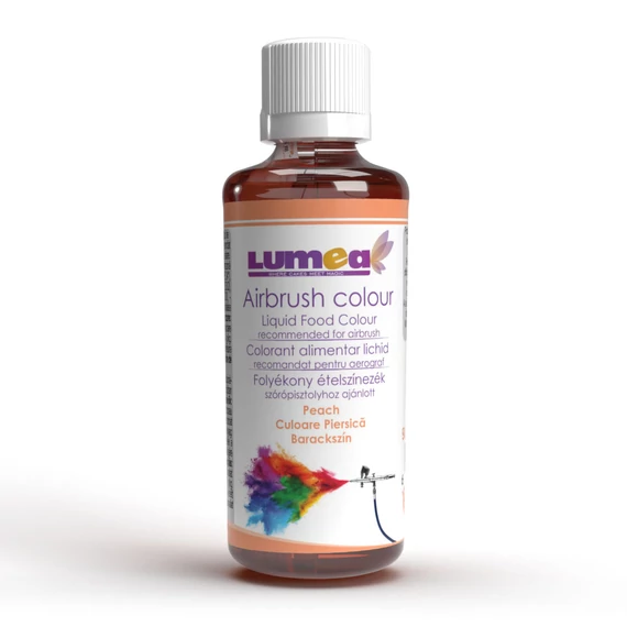 Barack színű, víz alapú ételszínezék, 90ml - AirBrush-hoz ajánlott - Lumea