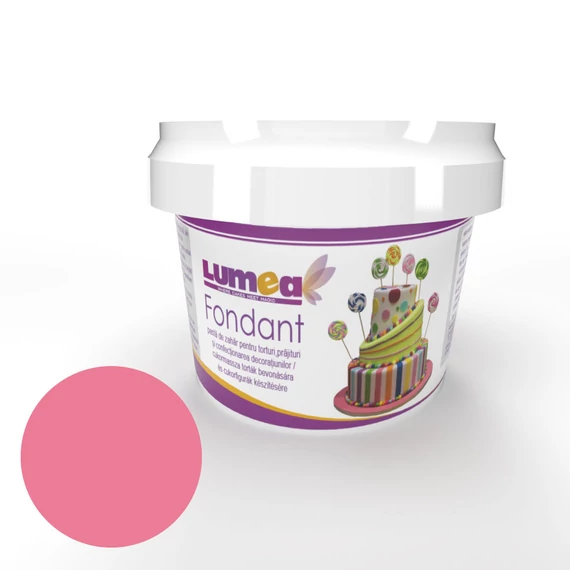 Neon hatású pink fondant, 400g - Lumea