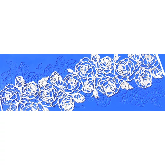 Csipke mintás szilikon - Santa Rosa - Crystal Lace