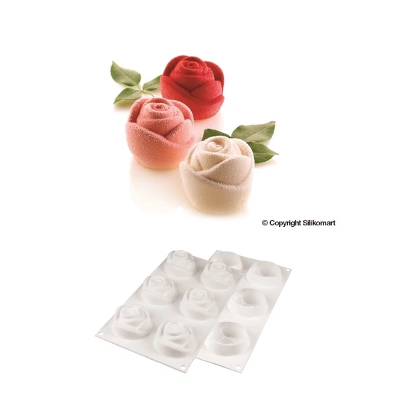 "Rosa 145" sütőforma - SilikoMart