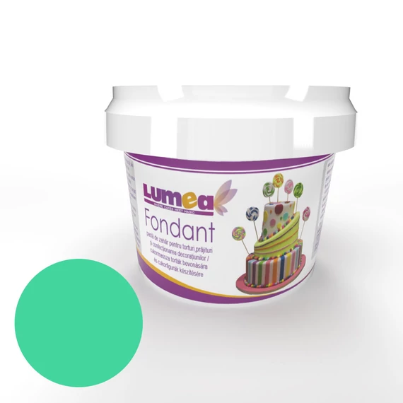 Türkiz neon hatású fondant, 400g - Lumea