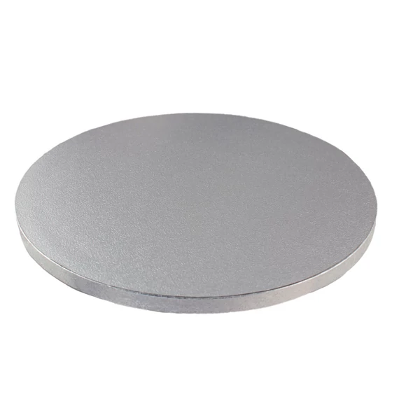 Ezüst színű kerek tortadob, 30,4cm (12inch) - Lumea