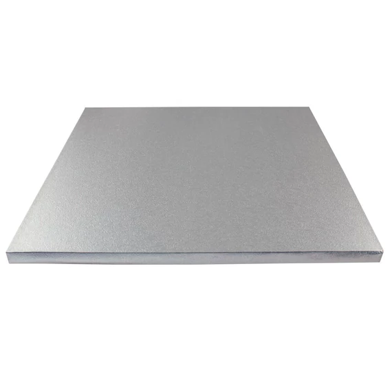 Ezüst színű kocka tortadob, 50,8cm (20inch) - Lumea