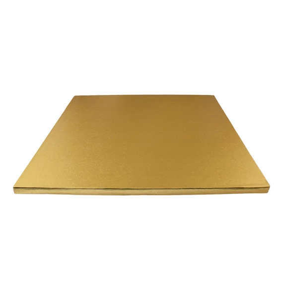 Arany színű kocka tortadob, 40.6cm (16inch) - Lumea