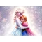 Frozen Elsa és Anna ölelkeznek Cukorlap - Lumea
