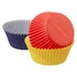 Piros, sárga, kék muffin papír, 75 db. - Wilton