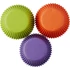 Narancssárga, zöld, lila muffin papír, 75 db. - Wilton