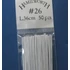 Fehér virág drót, 36 cm - 26 # - Culpitt