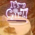 "It's a Girl" ledes akril tortadísz