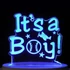"It's a Boy" ledes akril tortadísz