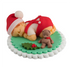 Alvó mikulás baba cukormasszából, h9,5 cm x sz9,5 cm x m3,5 cm, 100g - Lumea