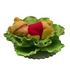Alvó Winnie baba egy zöld virágon cukormasszából - Lumea