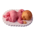 Rózsaszín alvó kisbaba cukormasszából - Lumea