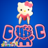 Hello Kitty 2D kiszúró szett, 3 db. - Lumea