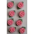 Rózsaszín icing rózsa, 8 db. - Lumea