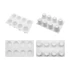 8 adagos virág szilikon forma, Ø6cm x 5.5cm, 29.5cm x 17.5cm x 6cm - Lumea