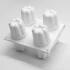 8 adagos virág szilikon forma, Ø6cm x 5.5cm, 29.5cm x 17.5cm x 6cm - Lumea