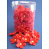 Hajlított piros virágocskák szett cukormasszából, 90 db. - Lumea